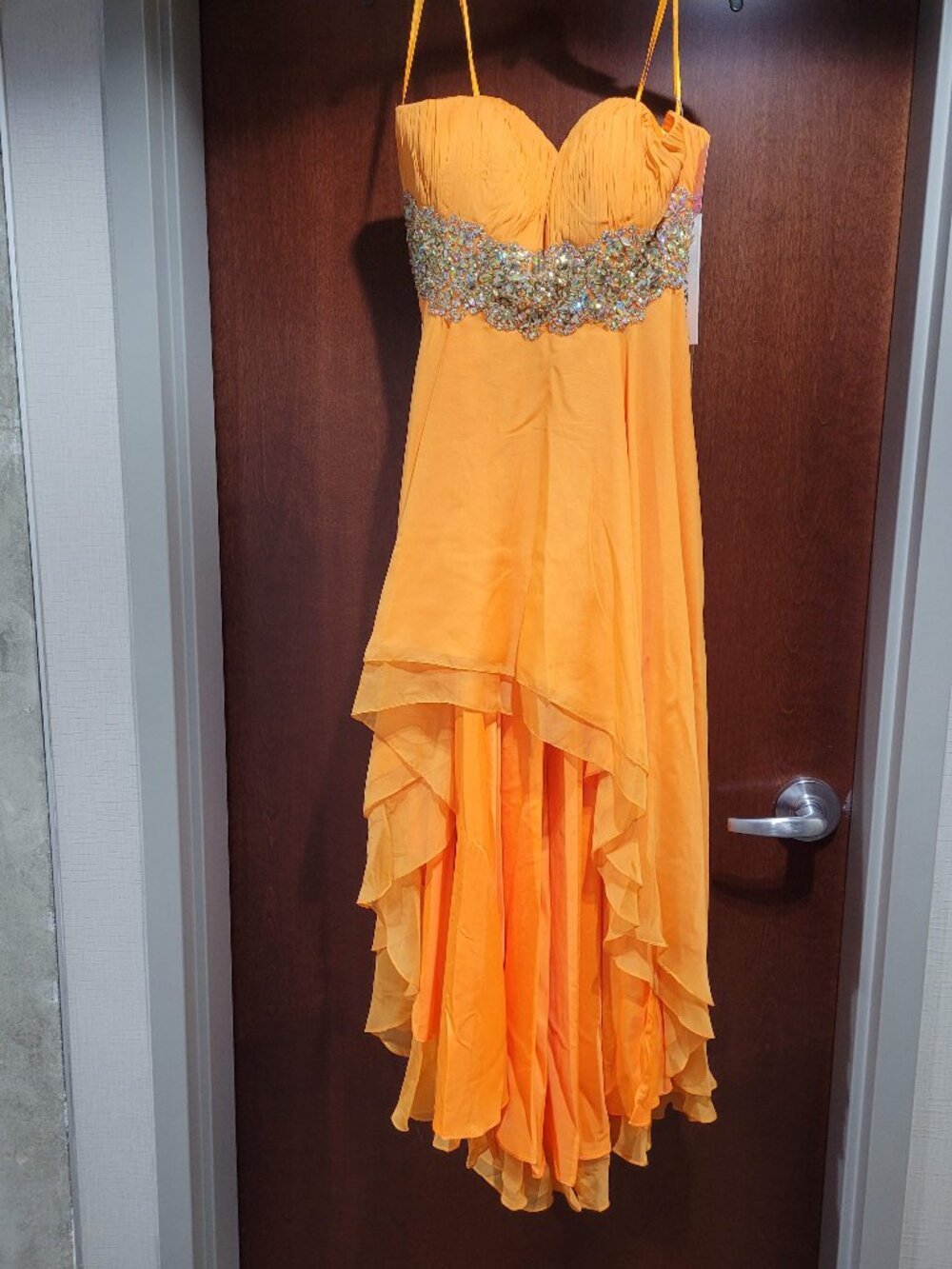 Colors Dress 0768 Size 12 Orange Prom Dress